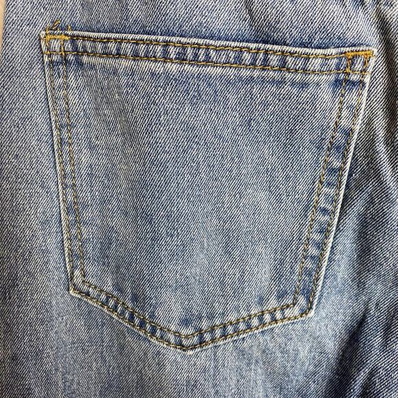 Momokrom Dolls Kill Slashed Knee Split Hem Hi Rise Denim Jeans Distressed Us 6 - Picture 6 of 9